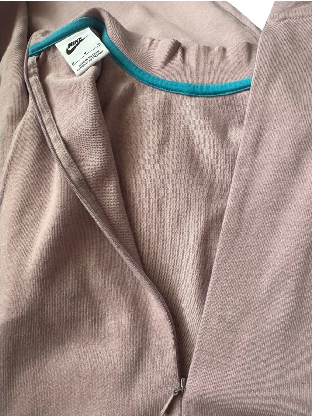 Nike N7 Jumpsuit Generations lavender Romper Wide Leg Zip Back Womens Medium - Picture 5 of 10